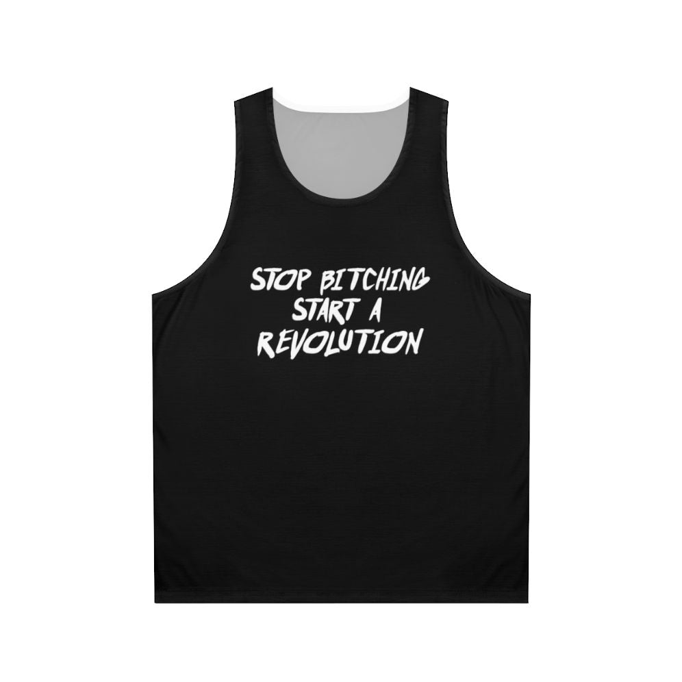"Unisex revolution anarchy tank top"
