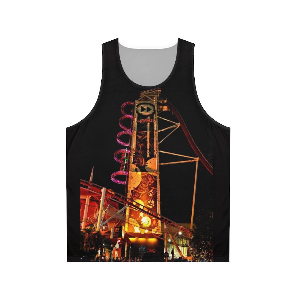 Unisex Rip Ride Rockit Night Roller Coaster Tank Top