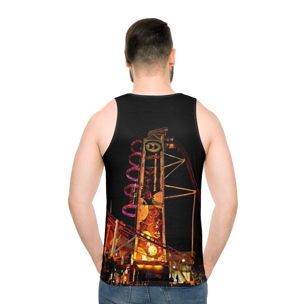 Unisex Rip Ride Rockit Night Roller Coaster Tank Top