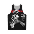 Unisex rock band tank top with minimalist graphic design