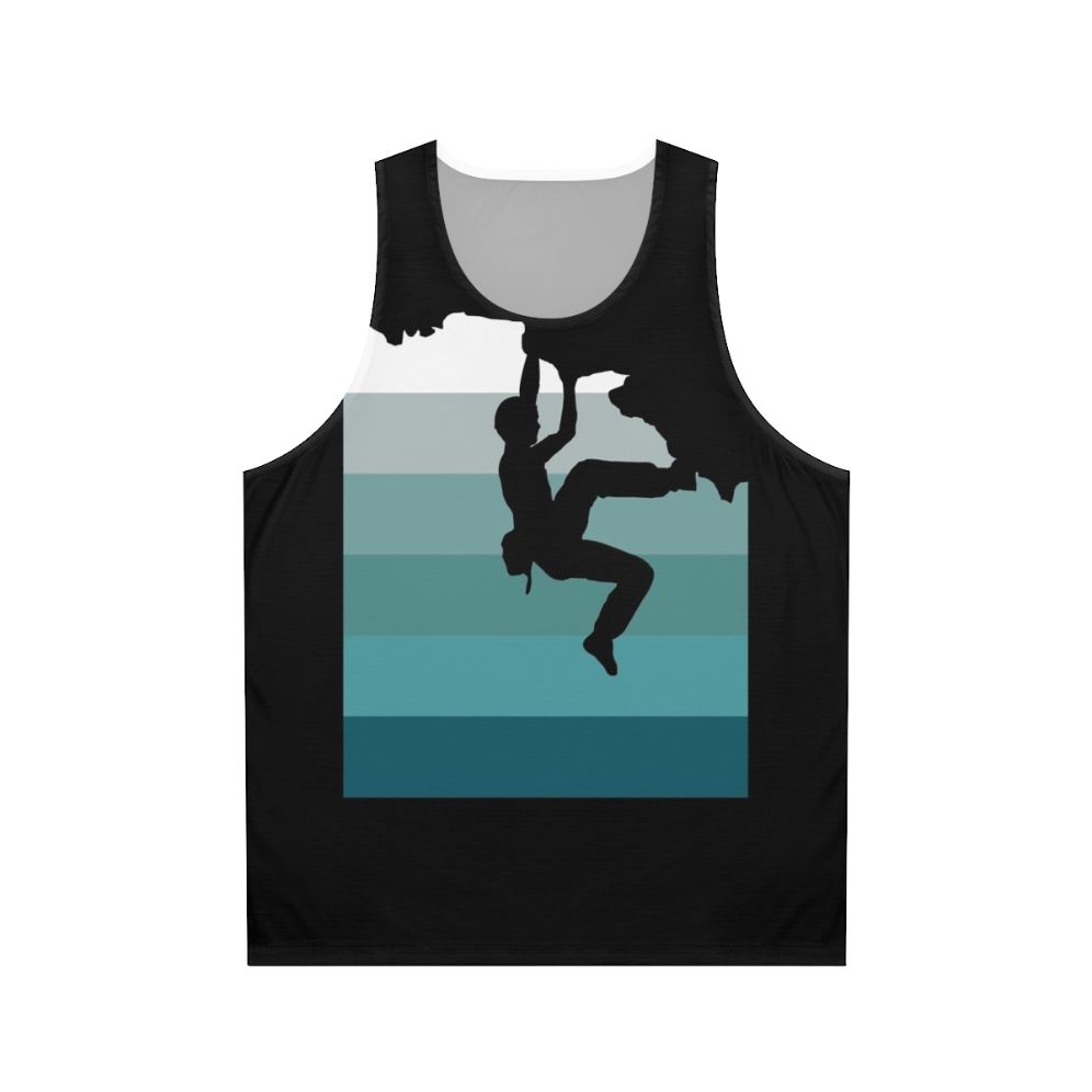 Unisex rock climbing and bouldering tank top
