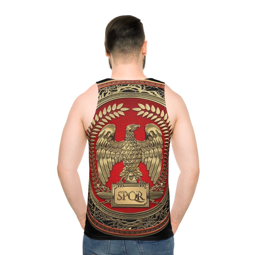 Unisex Roman Imperial Eagle Leather Tank Top