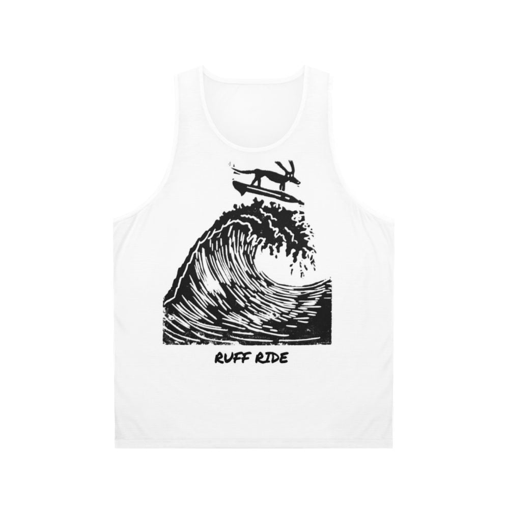 Unisex Ruff Ride Wiener Dog Tank Top