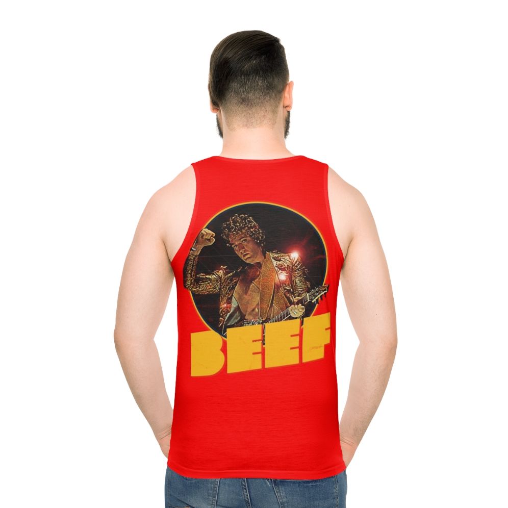 Unisex tank top with 'Salutations From The Other Side' graphic
