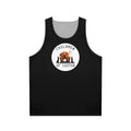 Unisex sci-fi tank top with Cruise of the Gods design