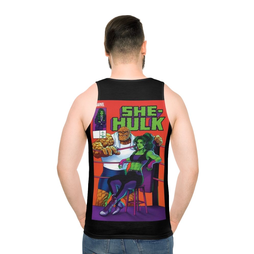 Unisex sci-fi movie inspired green monster tank top