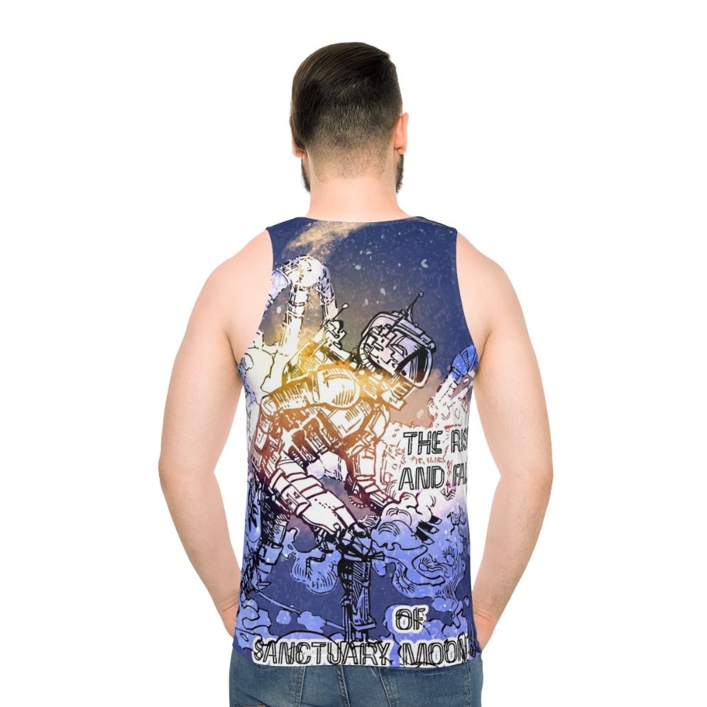 Unisex sci-fi tank top featuring The Rise and Fall of Sanctuary Moon