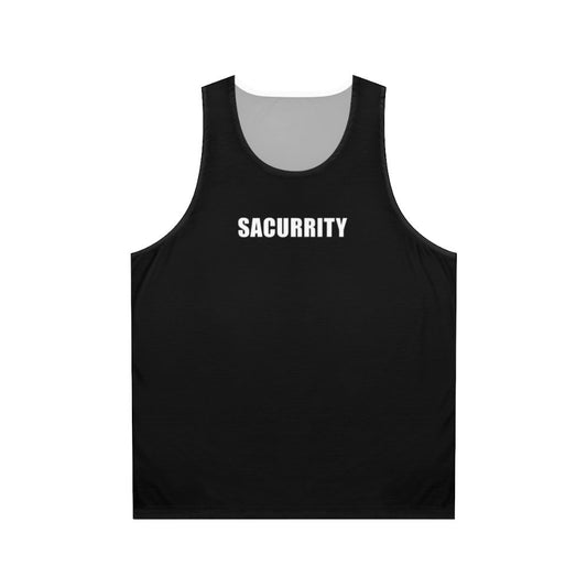Unisex Security Themed Funny Tank Top