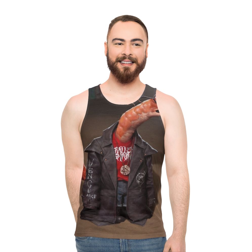 Unisex Shrimp Smiling Friends Tank Top
