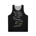 Unisex silver graphic tank top