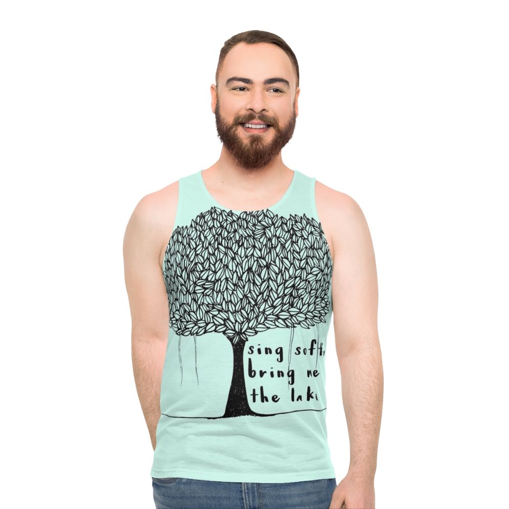 Unisex Sing Softly Nature-Inspired Tank Top