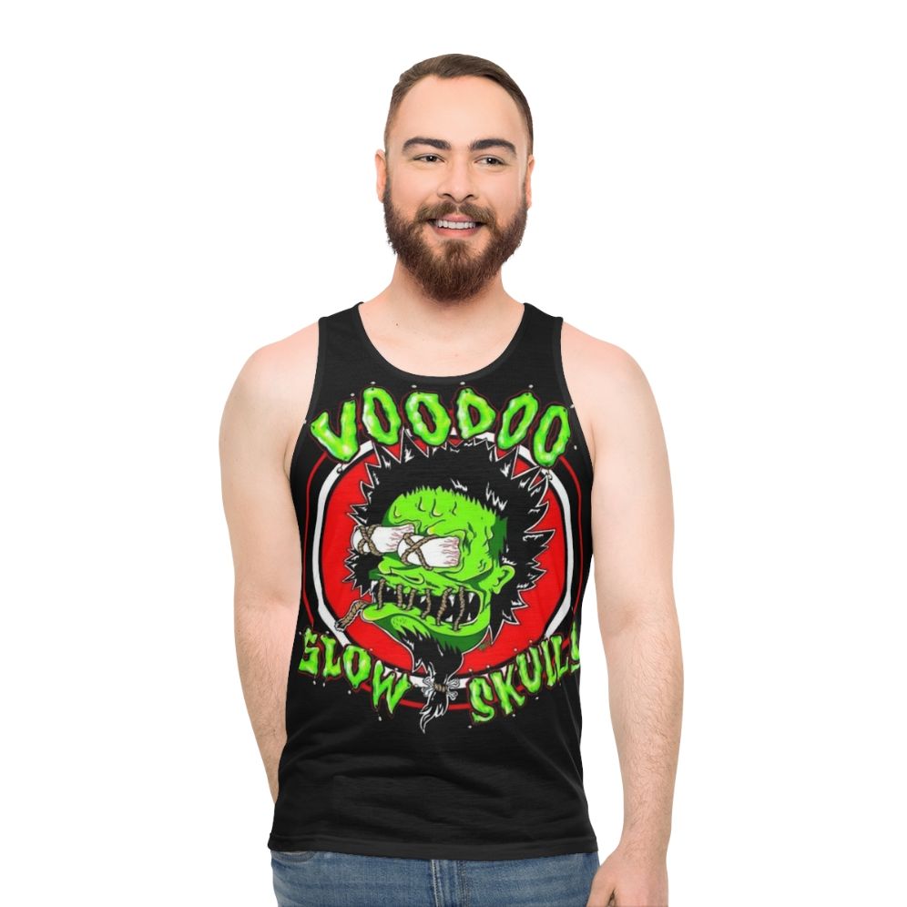 Unisex skull print punk rock ska music tank top