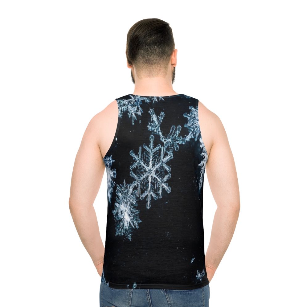 Unisex snowflake pattern tank top