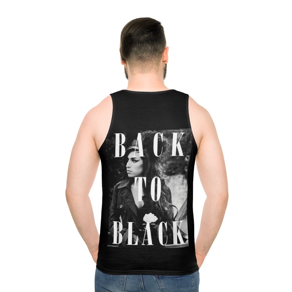 Unisex tank top with soul music and vintage Amy Winehouse design