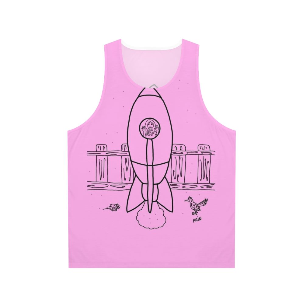 Unisex space adventure rocket tank top