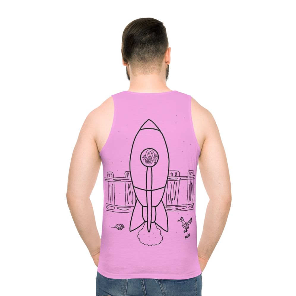 Unisex space adventure rocket tank top