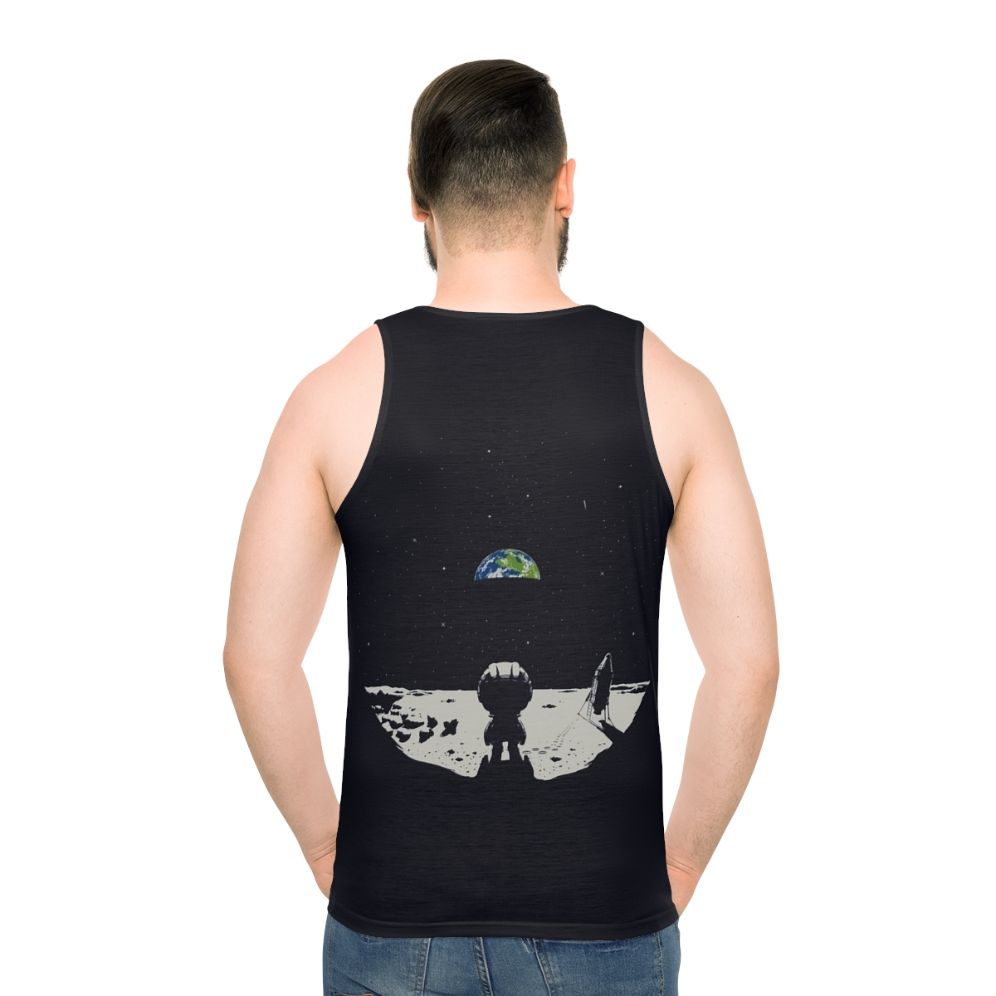 Unisex space-themed tank top with Kerbal Space Program logo