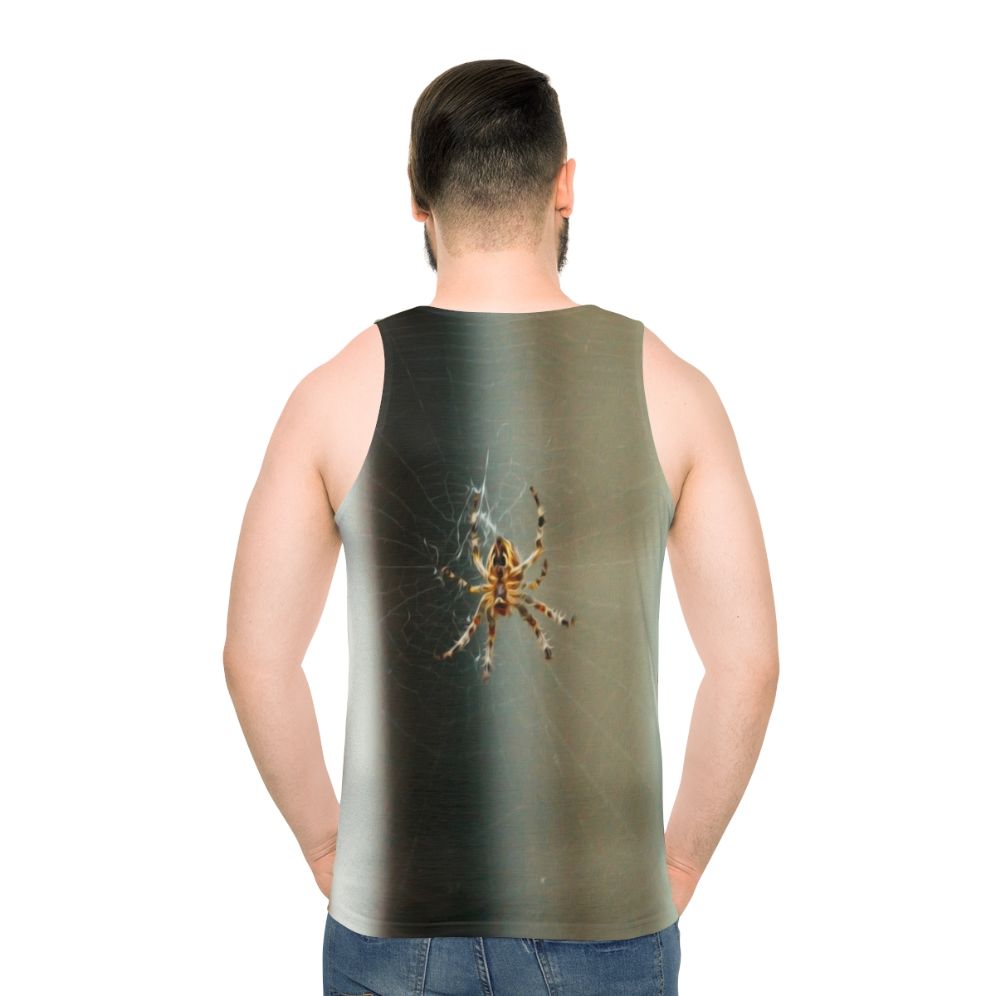 Unisex spider web insects animals tank top