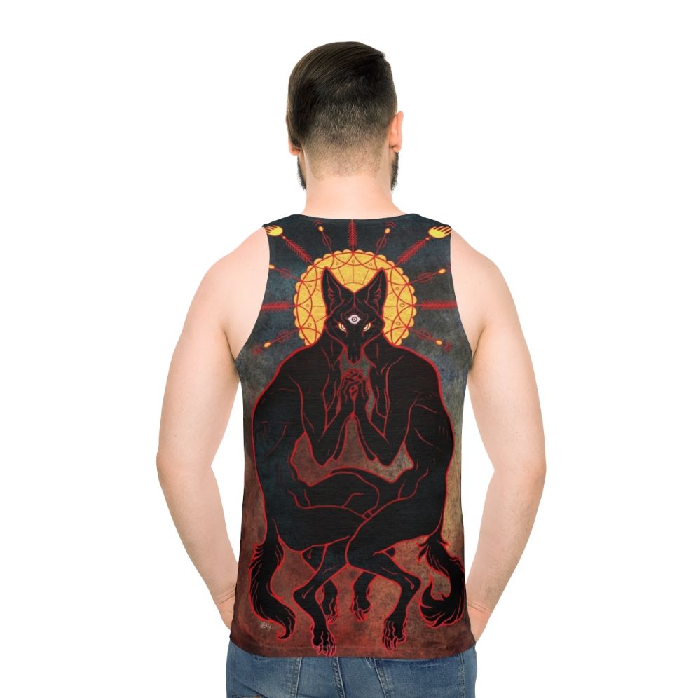 Unisex spiritual trippy third eye tank top