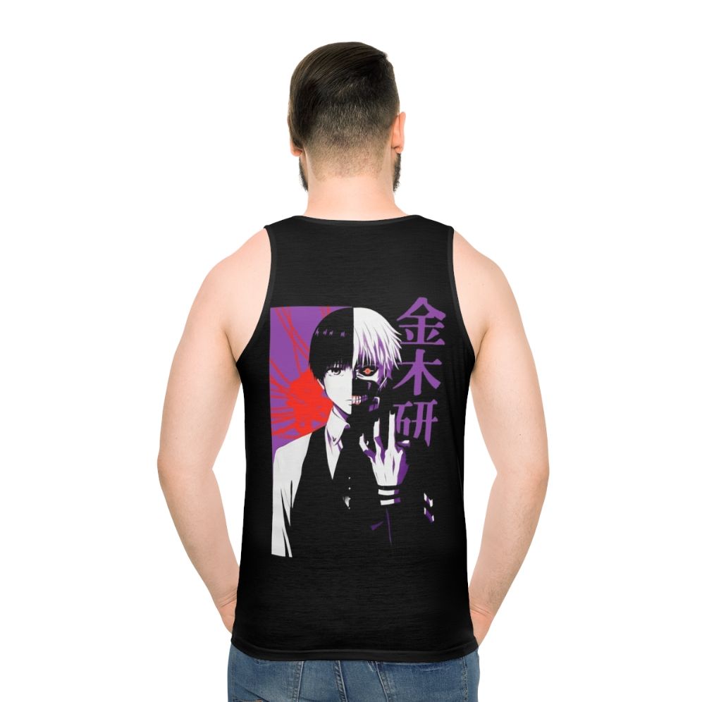 Unisex split face classic anime style tank top