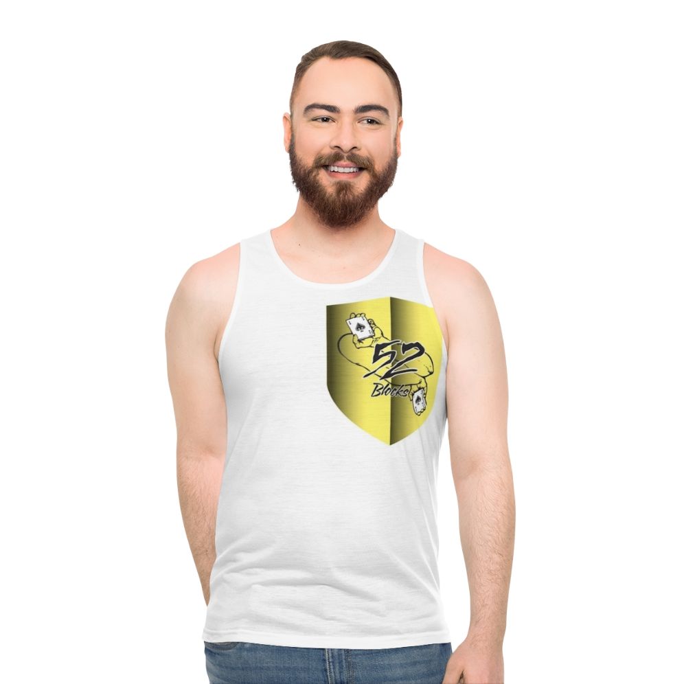 Unisex sports tank top for fitness and workout