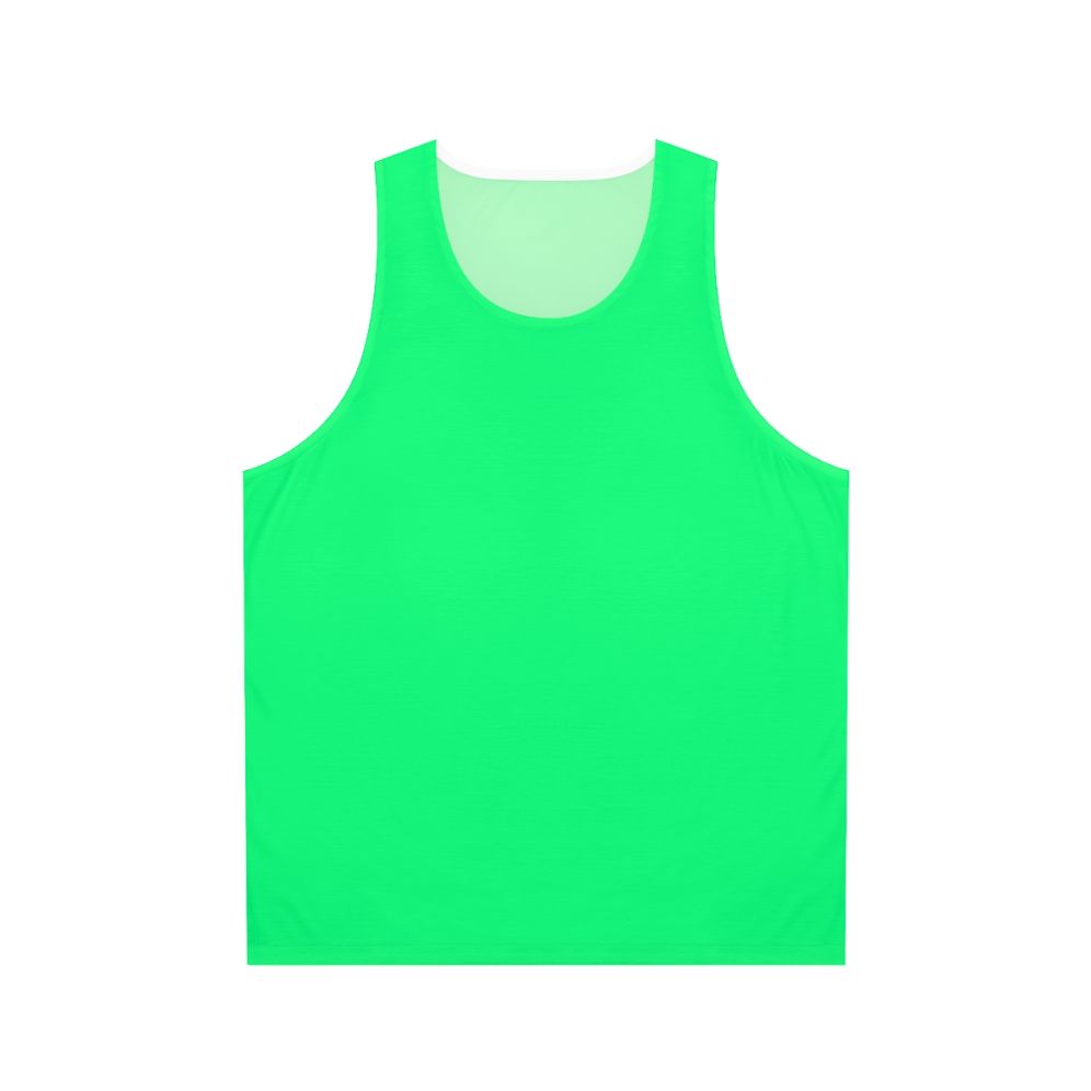 Unisex spring green minimalist solid color tank top