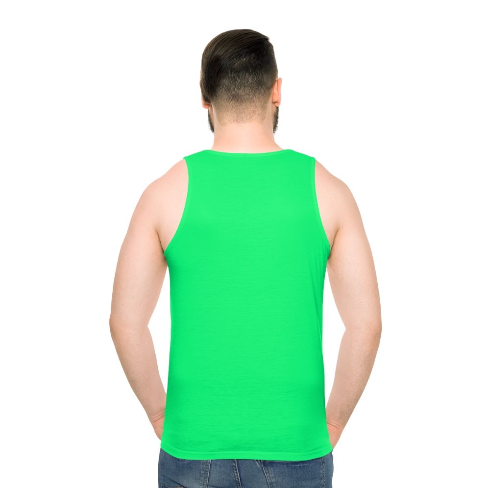Unisex spring green minimalist solid color tank top