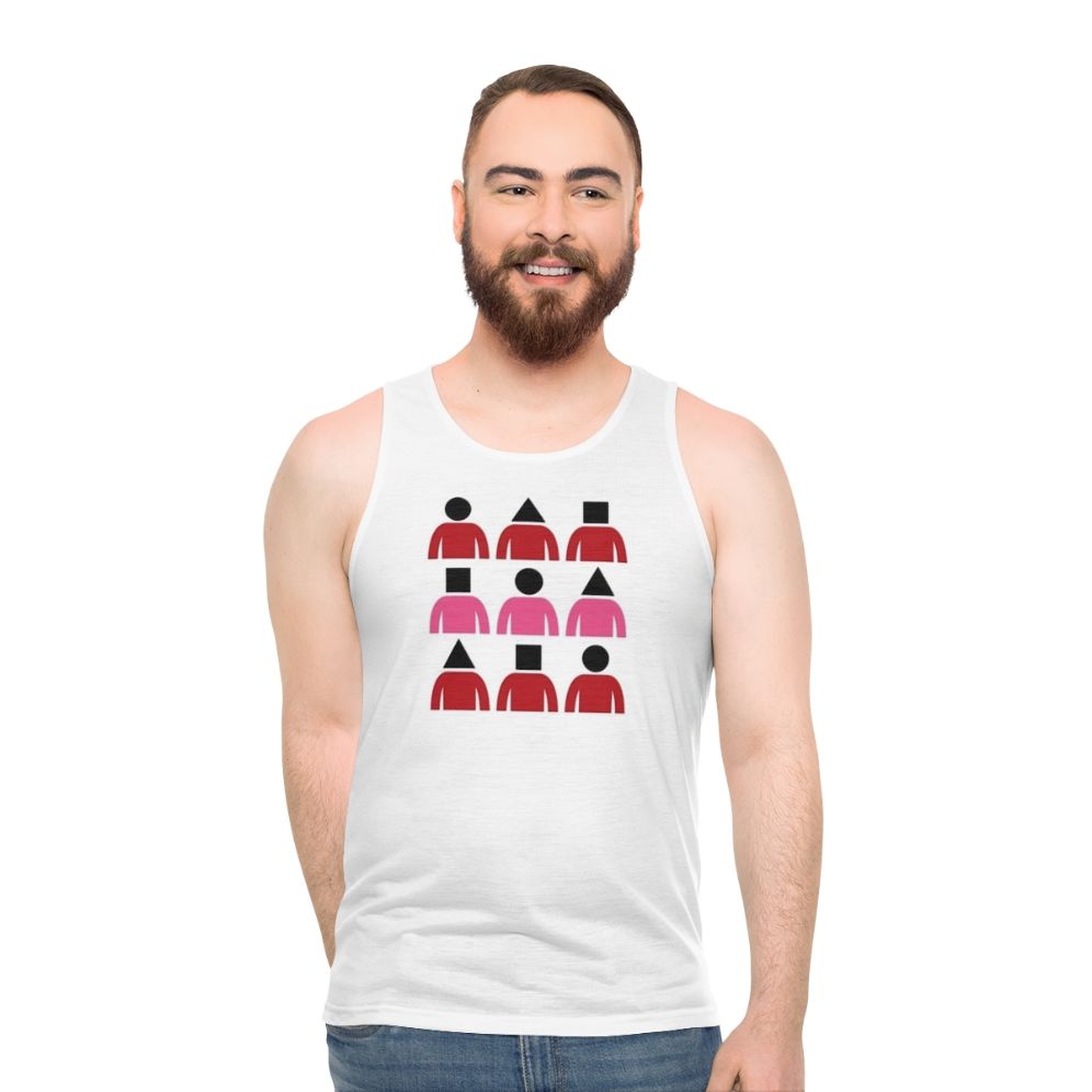 Unisex Squid Game Netflix Series 3x3 Tank Top