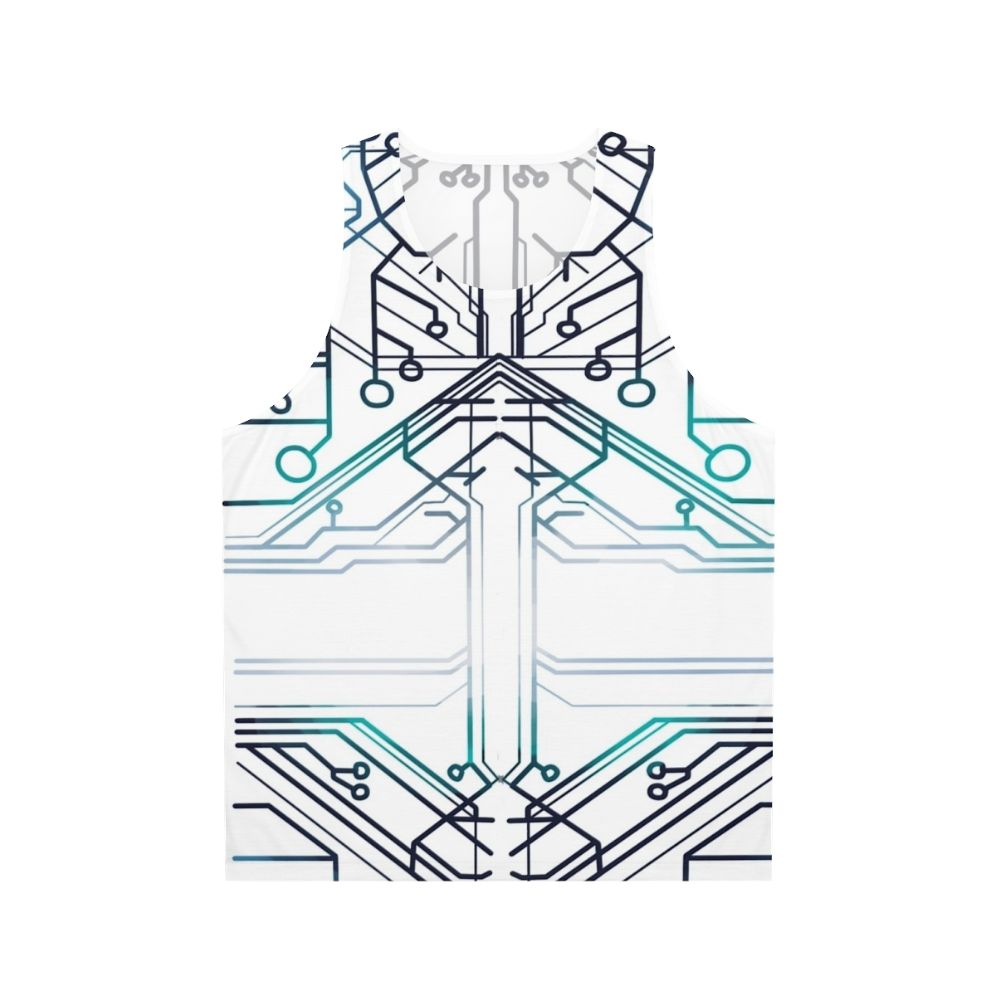 Unisex tank top with Squip circuits design from the musical Be More Chill