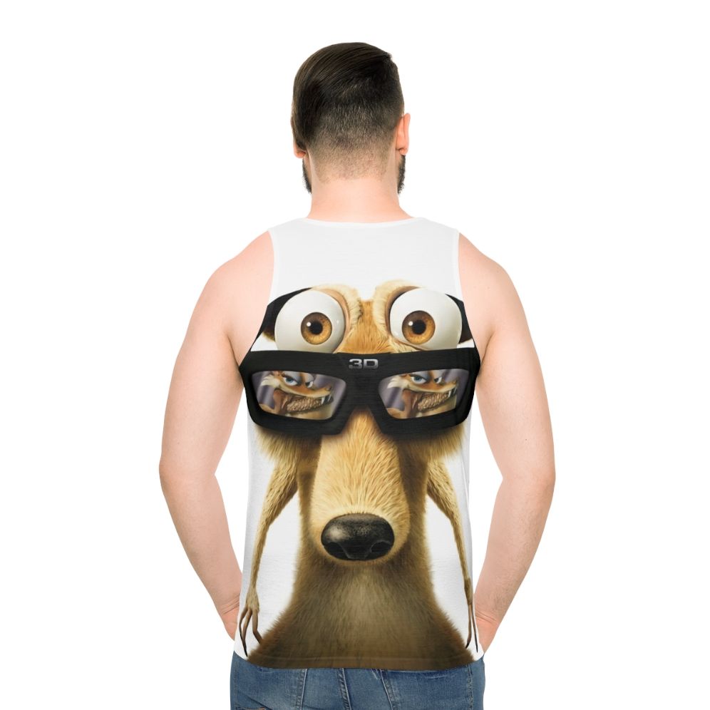 Unisex squirrel cartoon tank top