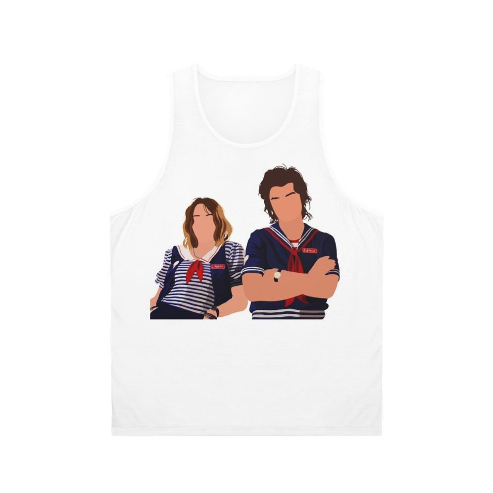 Unisex Steve and Robin Stranger Things Fan Art Tank Top