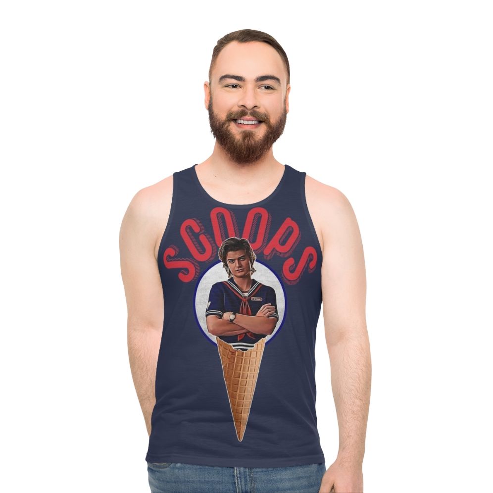 Unisex Stranger Things Scoops Ahoy Ice Cream Tank Top