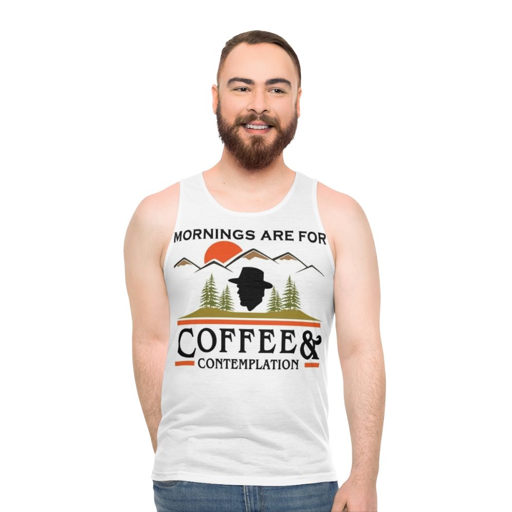 Unisex 'Mornings Are For Coffee And Contemplation' Stranger Things Tank Top