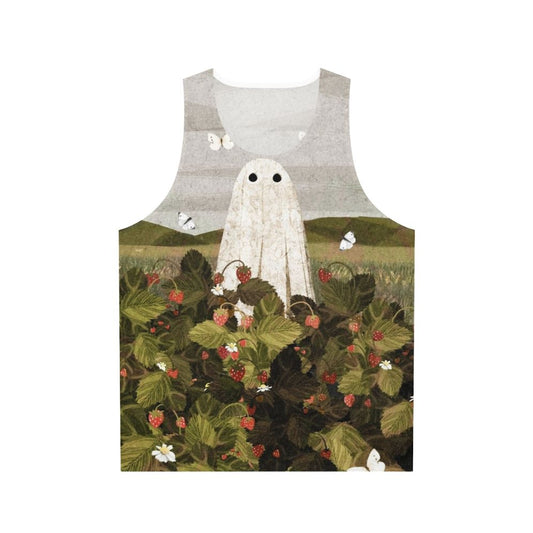 Unisex Strawberry Fields Nature Inspired Tank Top
