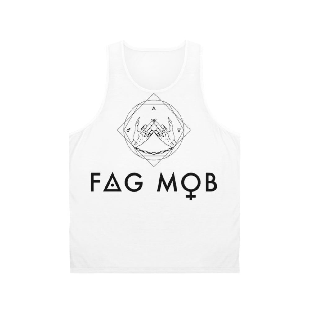 Unisex streetwear tank top with LGBTQ pride design