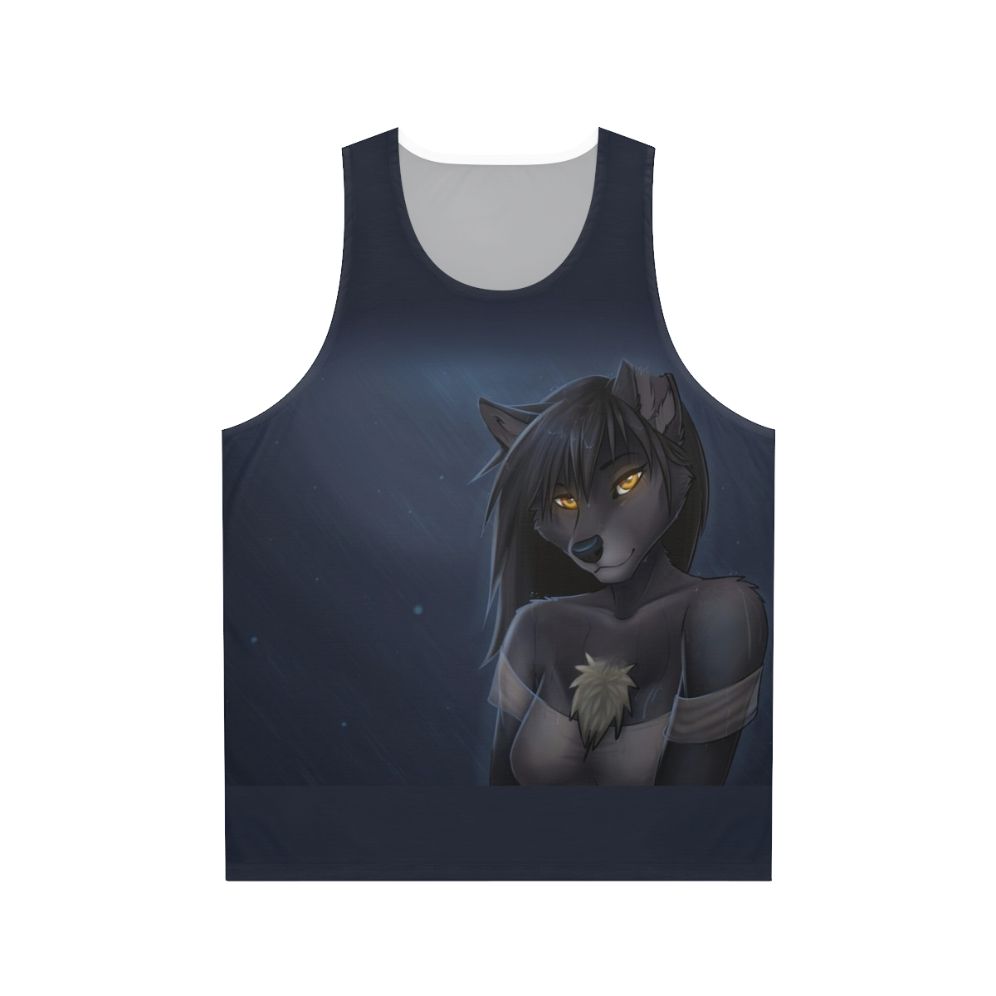 Unisex Summer Storms Wolf Anthro Tank Top