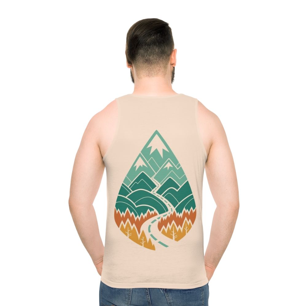 Unisex summer tank top with nature-inspired design