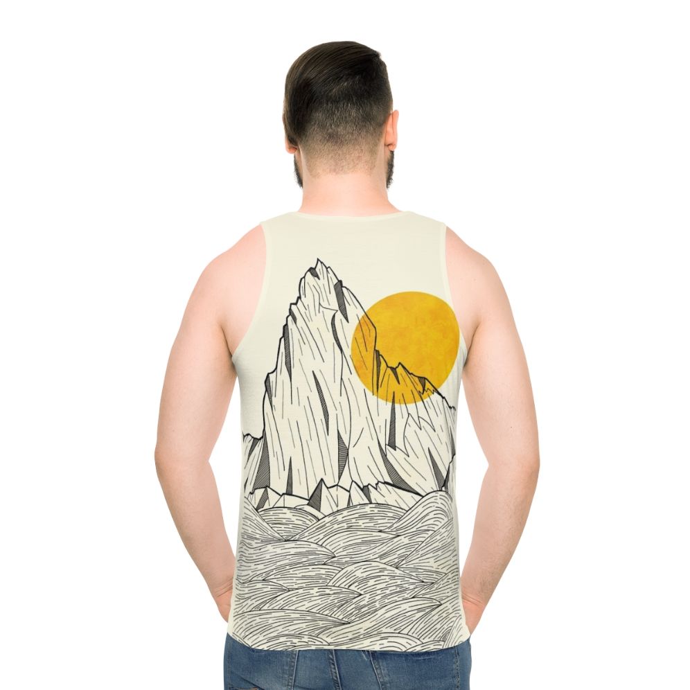 Unisex tank top with abstract nature design