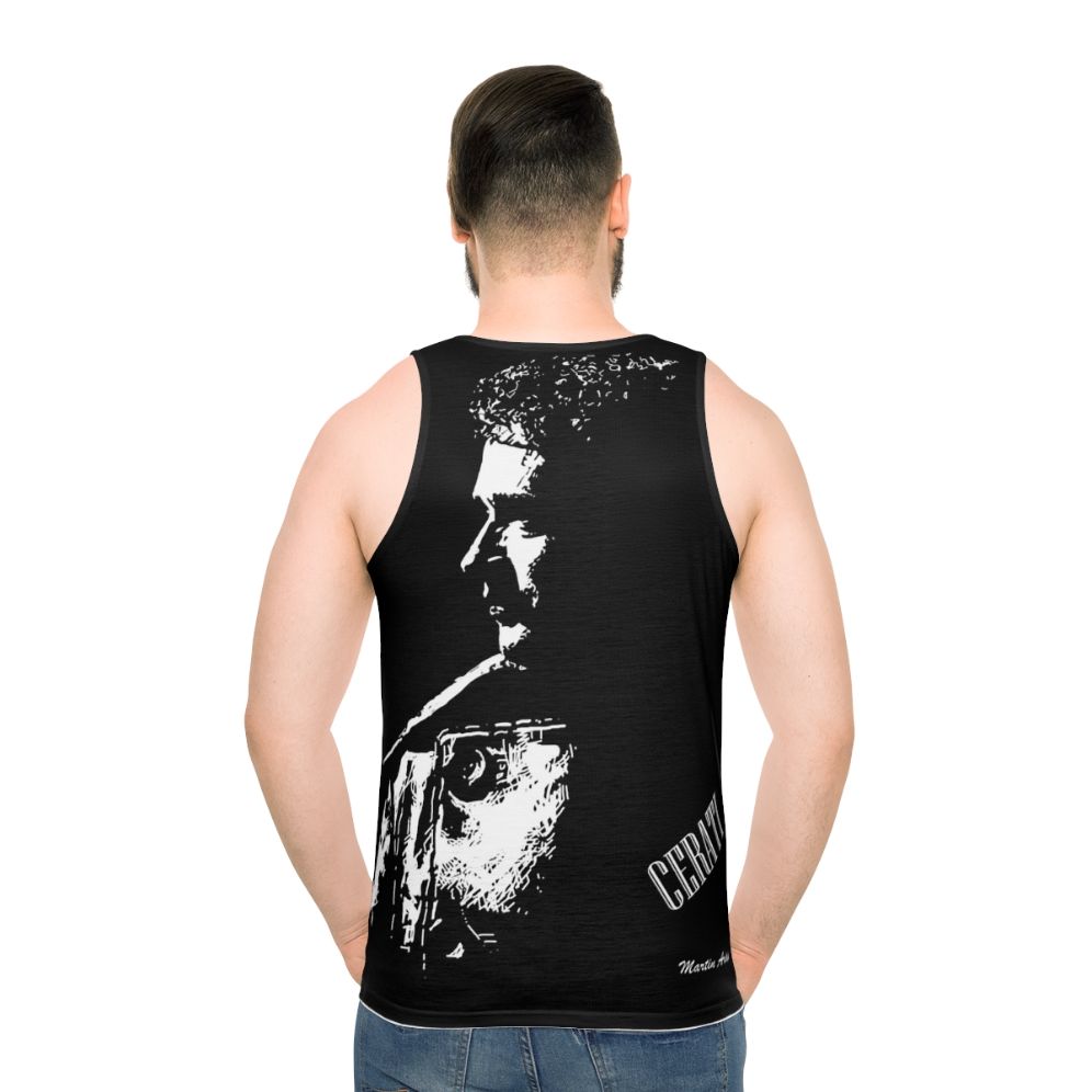Unisex tank top with sunrise design