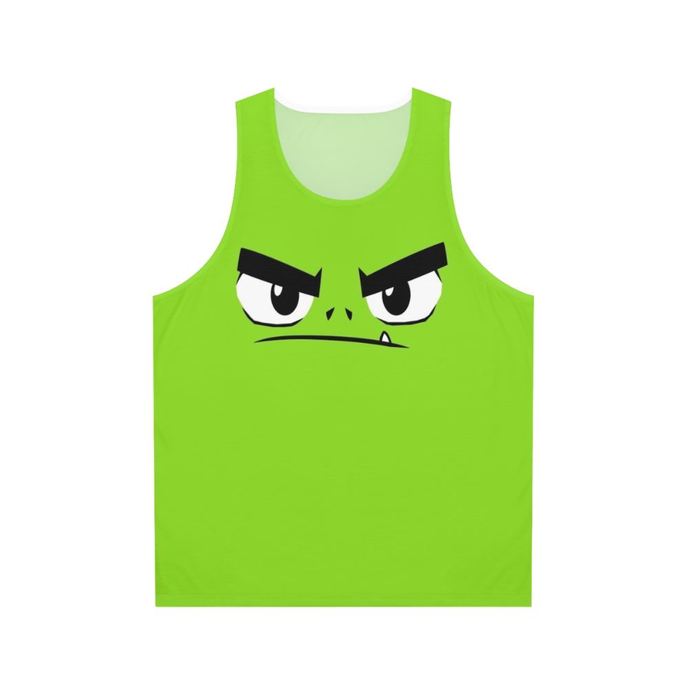 Unisex superhero tank top featuring Beast Boy from the DC Comics series Teen Titans