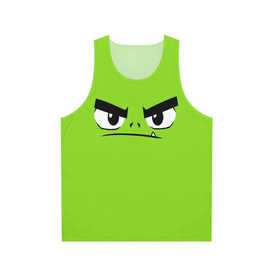 Unisex superhero tank top featuring Beast Boy from the DC Comics series Teen Titans