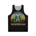 Unisex superhero comedy tank top with "Painting A Superhero So Cool" design