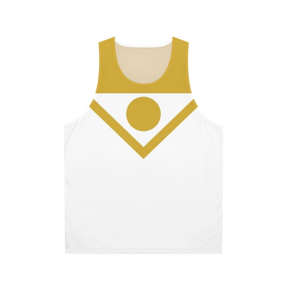 Unisex superhero comics tank top featuring Apollo, the sun god
