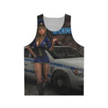 Unisex superhero costume police uniform anime-style tank top