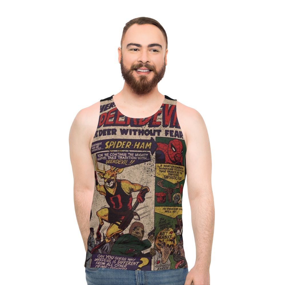 Unisex Superhero Deerdevil 1 Comic Tank Top