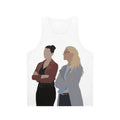 Unisex superhero character Kara and Lena tank top