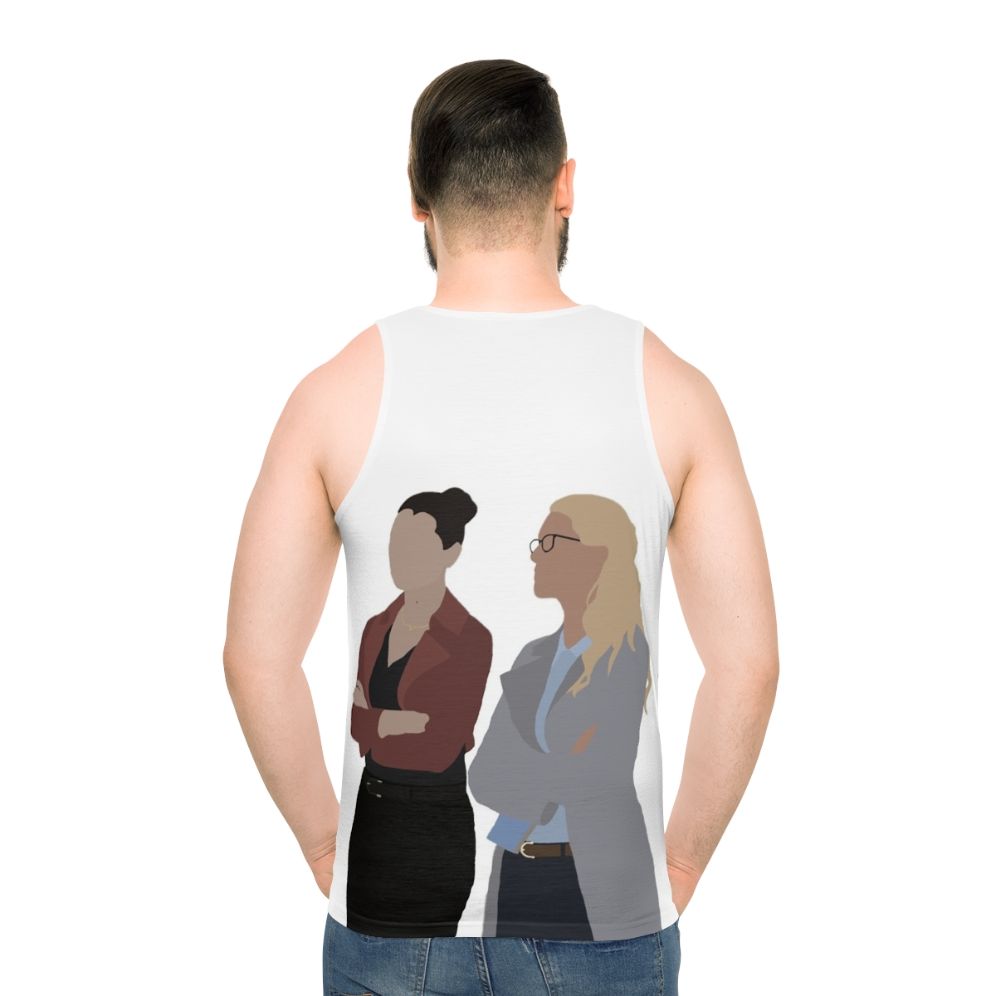 Unisex superhero character Kara and Lena tank top