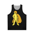 Unisex superhero tank top with minimalist design