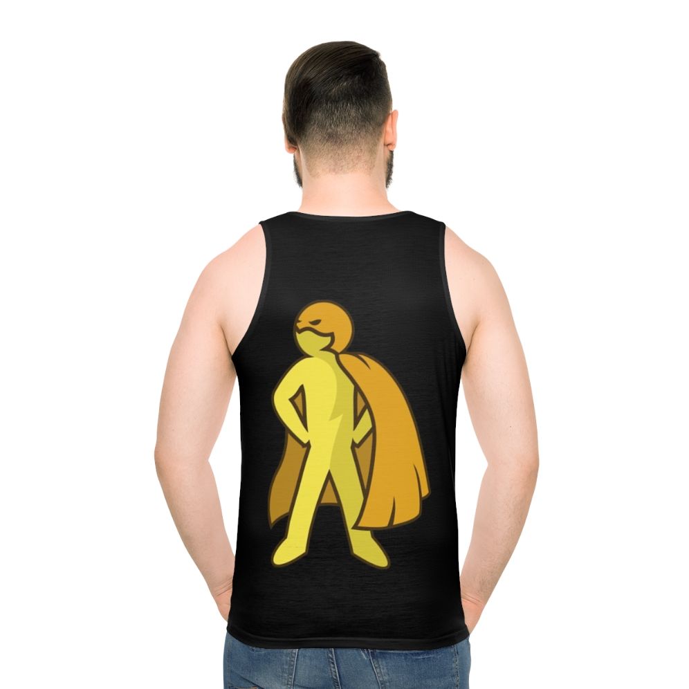 Unisex superhero tank top with minimalist design