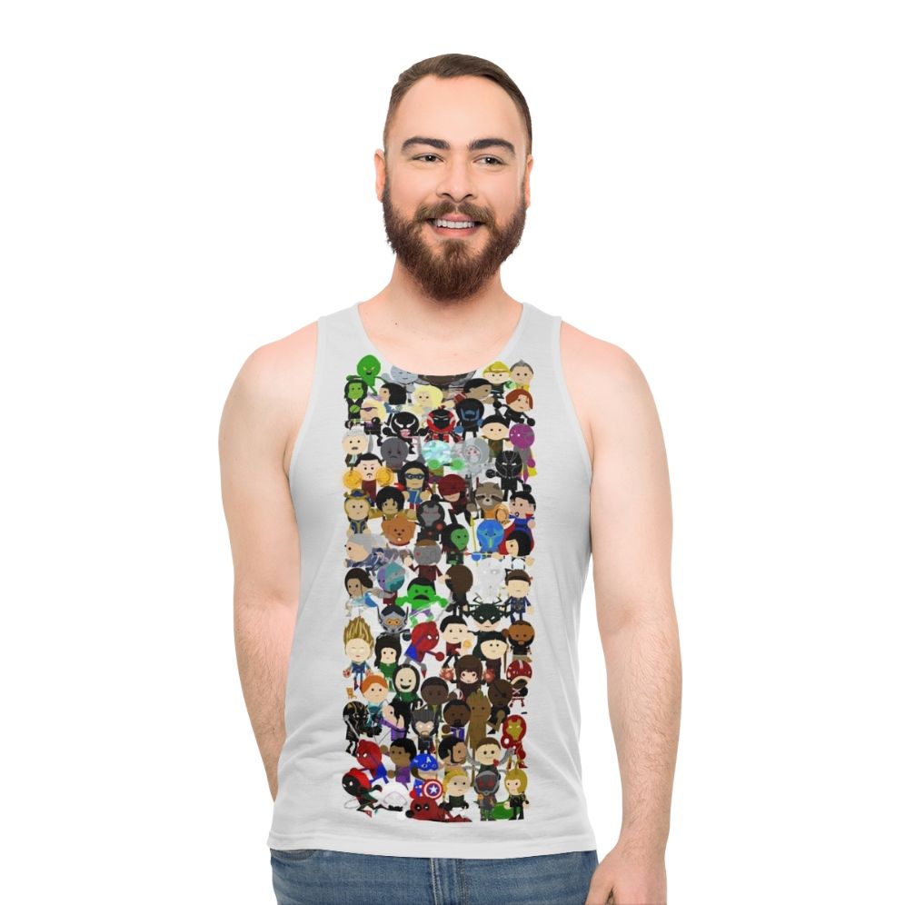 Unisex superhero tank top